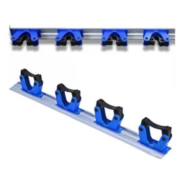 Imagem de Suporte Vassoura Rodo Pá Organizador 04 Acessórios Bralimpia