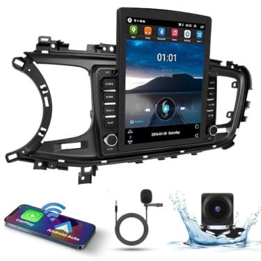 Imagem de Estéreo automotivo Android 13 9.7 para Kia Optima K5 2011 2012 2013 2014 2015 com tela sensível ao toque Double Din com receptor de rádio veicular CarPlay Android Auto Wireless GPS/FM/WiFi/SWC/AHD,