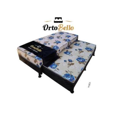 Imagem de Cama Box Solteiro Com Auxiliar Conjugado Itália Espuma D23 - Ortobello