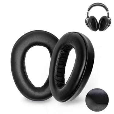 Imagem de Voarmaks Almofadas De Espuma Couro Legítimo Pele Carneiro Compatíveis Com Sennheiser Pxc550 Pxc550'S 550-Ii Mb 660 Pxc 480 Series. Reposição Para Fones Ouvido.