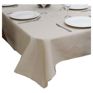 Imagem de Toalha de Mesa Quadrada 8 Lugares em Tecido Linhão Estampado 2,20m x 2