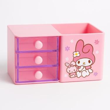 Imagem de Organizador Porta Lápis Caneta de Mesa -Sanrio Portátil Rosa - STM