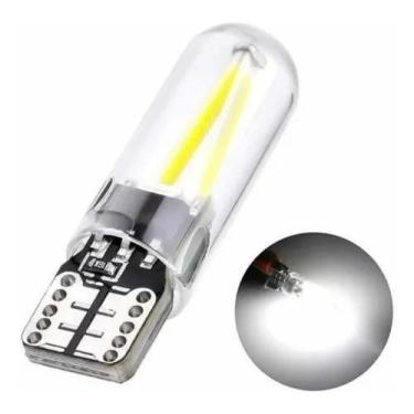 Imagem de Par Lâmpada Pingo T10 12v W5w Cob Filimento 2825 Luz Branco - AUTOVEX