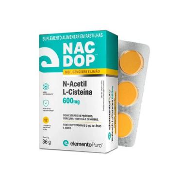 Imagem de Pastilhas garganta NacDop Elemento Puro, 12 Capsulas