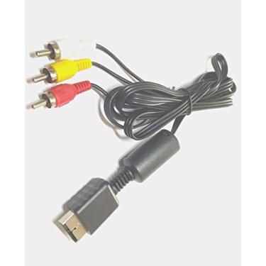 Imagem de Art&Beauty Cabo AV PS2 PS3, cabo AV para RCA para Playstation 2 3/PS2/PSX/PS3 Slim (6FT)