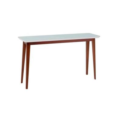 Imagem de Aparador Ônix Imbuia e Branco - Carmo