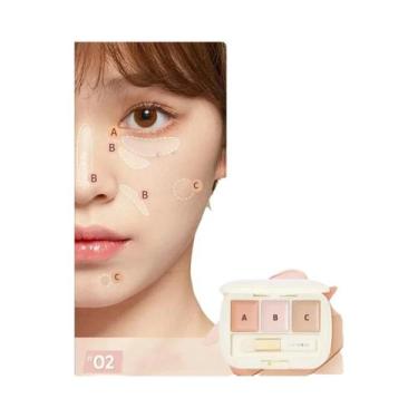 Imagem de Paleta De Corretivo Hidratante De Três Cores, Alta Cobertura, Maquiage