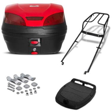 Imagem de Baú 30 Litros Pro Tork Smartbox 3 + Bagageiro Sundown Hunter 125 2004 