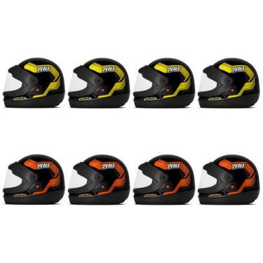 Imagem de Capacete Sport Moto 788 8 Unidades Amarelo - Laranja 58 - PRO TORK, AM