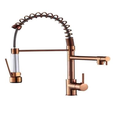 Imagem de Torneira Gourmet 50cm Com Misturador Monocomando Rose De Bancada Belcc