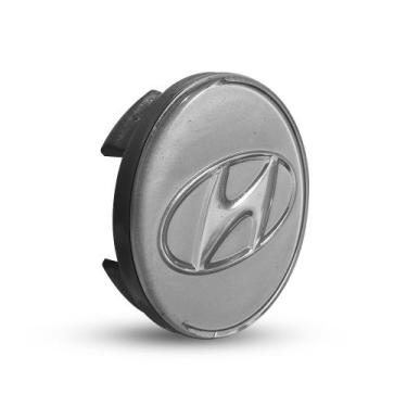 Imagem de Calota Centro Roda Original Hyundai Creta Elantra Sonata - GFM, PRATA