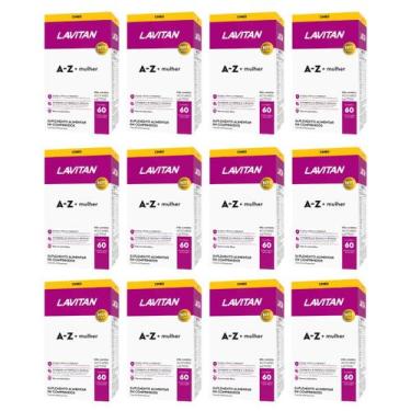 Imagem de Kit 12 Suplemento Lavitan A-Z Mulher 60 Comprimidos - Cimed