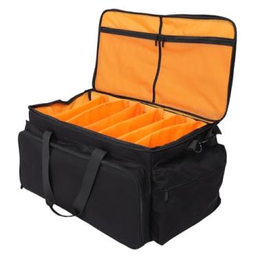 Imagem de SPYMINNPOO DJ GIG Bag, Bolsa Organizadora de Serviço Pesado Com Divisores Removíveis e Bolso Múltiplo para Acessórios de DJ, Armazenamento de Equipamentos e Cabos