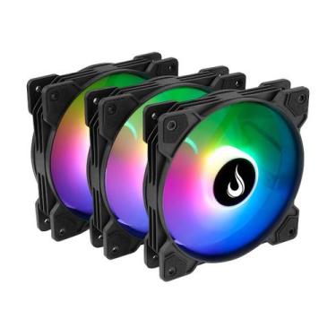Imagem de Kit 3 Fans  Rise Mode  X Argb 5v  120mm