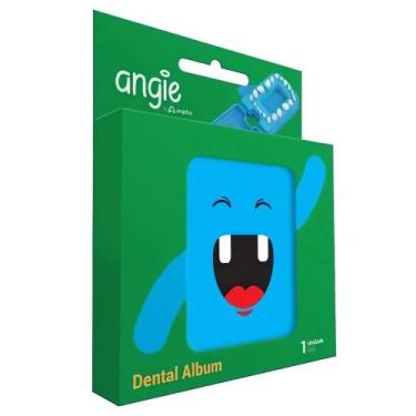 Imagem de Porta Dente Infantil Odontológico Dental Album Angie Angelus, Azul