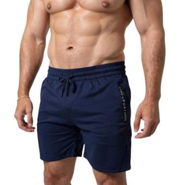 Imagem de Bermuda Fitness Masculina Poliamida Leve Sku:SP10 - R.S MODAS, Azul, P