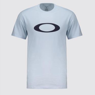Imagem de Camiseta Oakley O-Ellipse Azul Claro e Preta, G