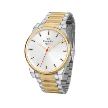 Imagem de Relógio Feminino Prata com Dourado Champion CN27590B