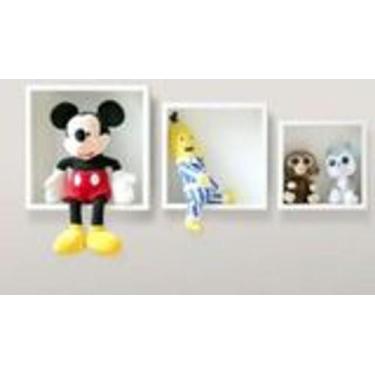 Imagem de Kit 3 Nichos quadrado MDF - 35x35 / 30x30 /25x25 cm  Sala/Cozinha/Quar