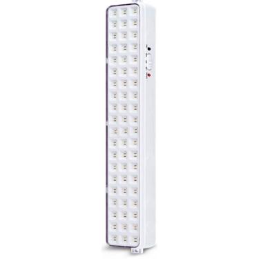 Imagem de Luminária de Emergência 60 LEDs, 130/240 Lm, Bateria 2000mA