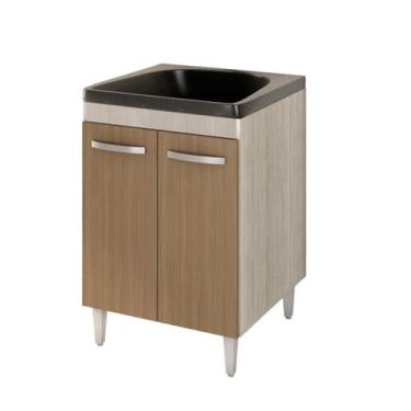 Imagem de Balcão Gabinete tanque com cuba 0,60X0,60 Vectra HR Móveis, Elmo-Marro