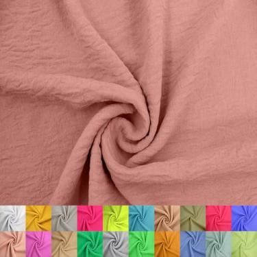 Imagem de Texco Inc Air Flow Cey Yard – 100% poliéster, não esticável, 150 cm de largura, tecido respirável leve 160 g/m2 para vestidos, blusas, vestuário, costura e artesanato DIY, pêssego 10 jardas