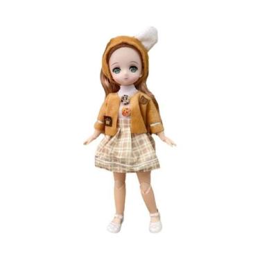 Imagem de Boneca BJD Em Escala 1/6 De 30cm Com 23 Juntas Removíveis, Olhos 3D, V