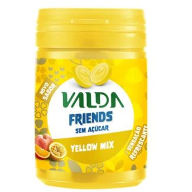 Imagem de Pastilhas Friends Sem Açúcar Frutas Amarelas Pote 50G - Valda
