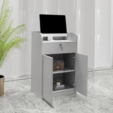 Imagem de Balcão De Recepção Da Recepção, Balcão De Checkout, Balcão De Recepção Da Recepção, Mesa De Balcão, Supermercado Loja De Conveniência Bar Salão De, Light Grey, 60cm