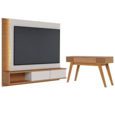 Imagem de Conjunto Aparador Com Painel Noir Off White Matte Freijo