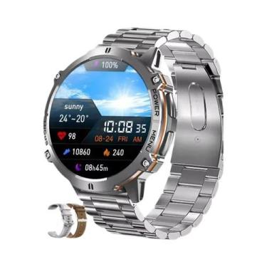 Imagem de Relógio Inteligente Masculino À Prova d'Água 10ATM Com Bluetooth, Tela