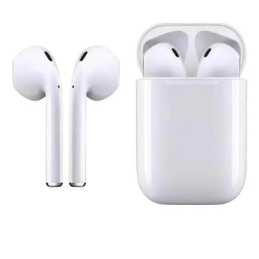 Imagem de Fone Branco Bluetooth Para Música E Chamadas Super Prático - Mdm