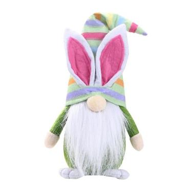 Imagem de Easter Gnomos Bunny Decoração 40cm Anão Sem Rosto Boneca Pelúcia Coelh