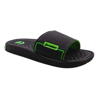 Imagem de Chinelo Rider Infantil Pump Slide 11784 Preto Verde Cinza, Preto, Verd