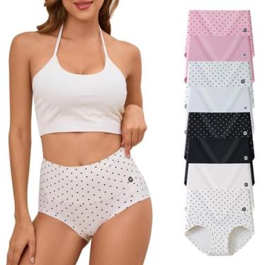 Imagem de Calcinha íntima feminina MEIDAYAI de algodão Pima para controle de bar