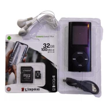 Imagem de Leitor MP4 Tecnobits 32GB com LCD de 1,8", rádio FM e bateria