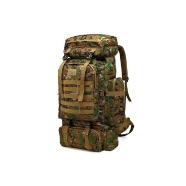 Imagem de Mochila Tactica Camping Trekking Hiking 80L Pixelated Jung
