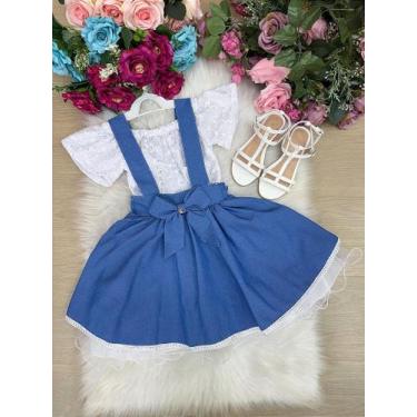 Imagem de Vestido Salopete Virginia da Banana Club para Meninas, Spindle, 4