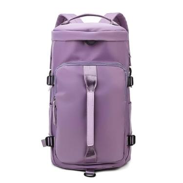 Imagem de Bolsa Mala Esportiva Mochila Costa Transversal Fitness Treino Futebol Academia Impermeável 30L Capacidade(Roxo)
