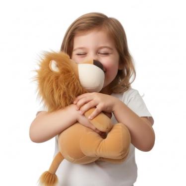 Imagem de Leão de Pelúcia Super Fofo de 25cm: O Melhor Amigo Aconchegante para Crianças!