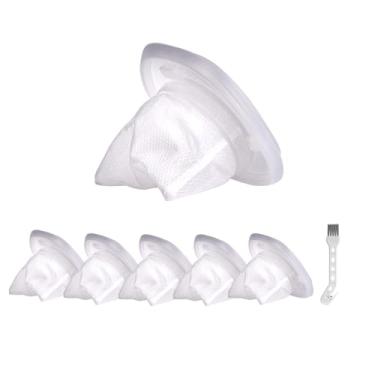 Imagem de Filtros de substituição HNVCF10 compatíveis com aspiradores manuais Black and Decker Dustbuster HNVC215B10 HNV215B12 HNVC215BW52 HNVC115B22 HNVC115J06 HNVC115J22 (6 filtros + 1 escova)