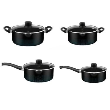 Imagem de Jogo De Panelas 4 Peças Smart Preto Rochedo