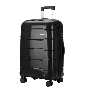 Imagem de Mala Travelux Wengen Grande 32 Kg Preta – Expansível e Cadeado TSA