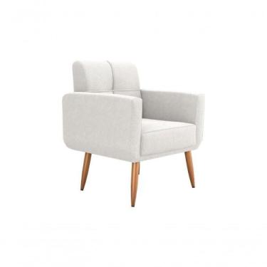 Imagem de Poltrona Cadeira Decorativa Escritório Havana Matrix Bege