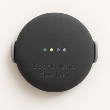 Imagem de Suporte de Parede Google Home Nest Mini 1ª e 2ª Geração, PLA Ecológico, Encaixe Perfeito, Acessório Smart Speaker, Suporte Organizacional, Acompanha Parafusos e Buchas (Cinza)