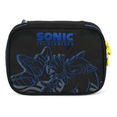 Imagem de Estojo 100 Pens Grande Box Escolar Juvenil Sonic Original - Luxcel, Pr