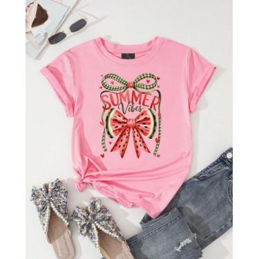 Imagem de Camiseta Feminina Adulto Summer - Gatto Dress, Rosa, M