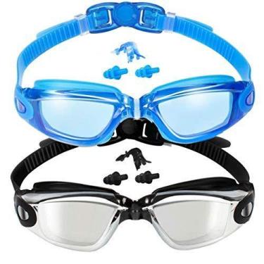 Imagem de Pacote com 2 óculos de natação EverSport Mirrored Lens para todas as i