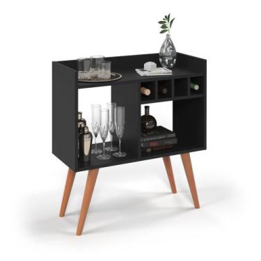 Imagem de Aparador Buffet Pequeno Retrô Cantinho Café Decoração Sala Escritório 