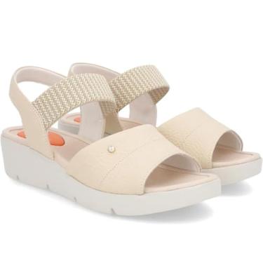 Imagem de Sandália Usaflex Anabela Cor:Nude;Tamanho:35